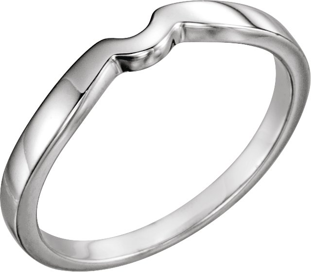 14K White #2 Matching Band for Tulipset® Ring