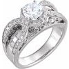 Diamond Semi Set Bridal Engagement Ring .75 CTW Ref 159576