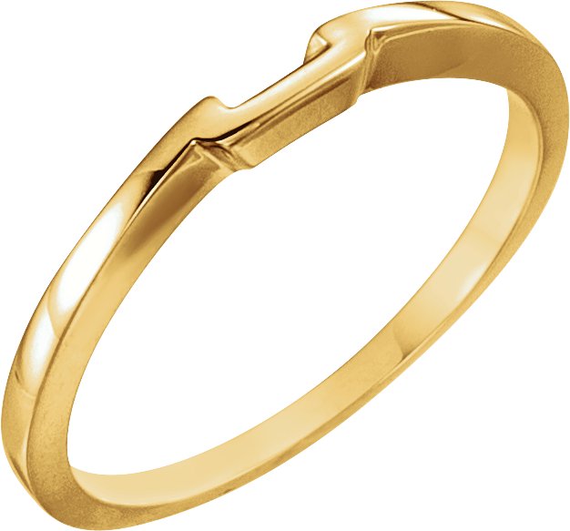 18K Yellow Band for 4.5 mm Solitaire Mounting