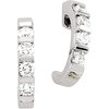 Diamond Bar Set J Hoop Earrings .5 CTW Ref 944363