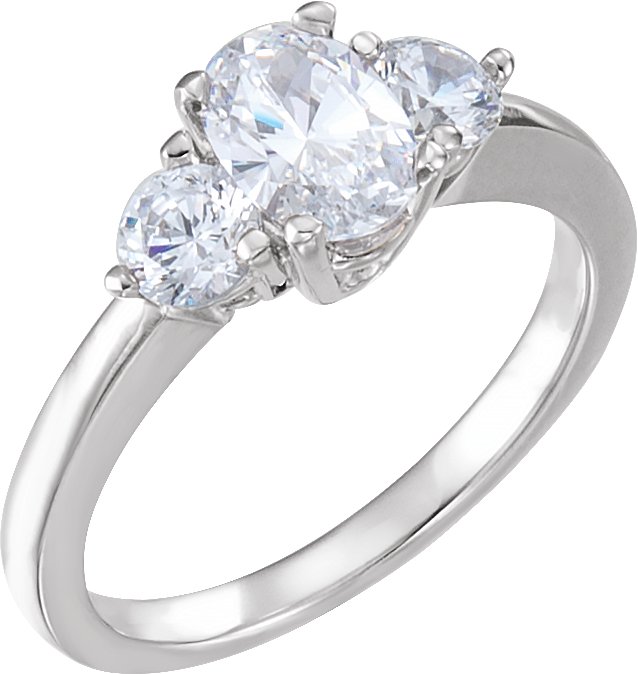 Platinum 3 Stone Diamond Engagement Ring Ref 251545