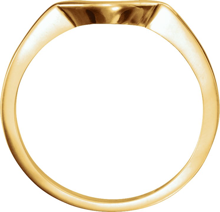 14K Yellow Matching Band for 6x4 mm Oval-2