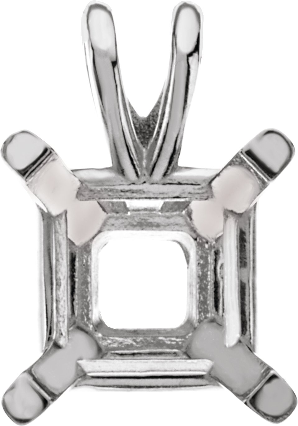Square 4-Prong Lightweight Pendant Mounting