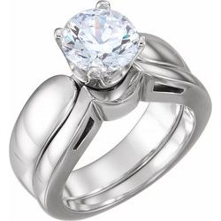 Cathedral Engagement Ring or Band Mounting