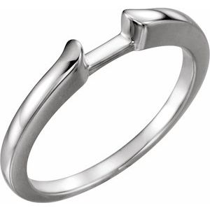14K White Band for 5.2 mm Round Ring  