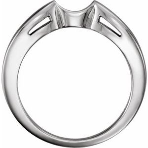 Platinum Band for 7.4 mm Round Ring  