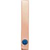 14K Rose Blue Sapphire Family Engravable Bar Slide Pendant Ref. 16233281