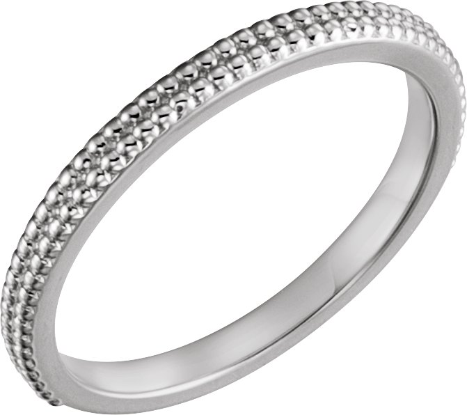 Sterling Silver Stackable Bead Ring