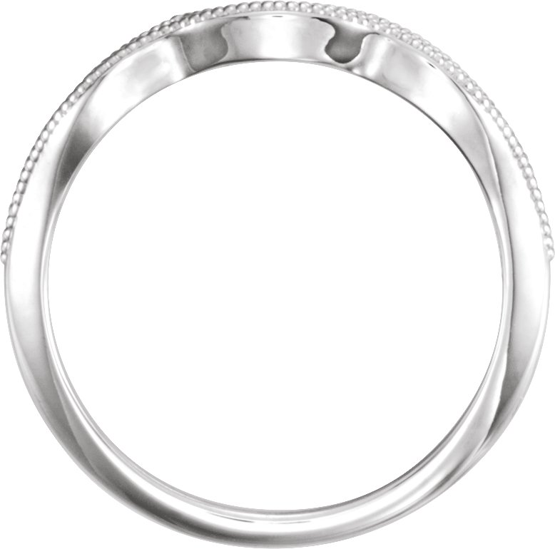 14K White .06 CTW Diamond Matching Band