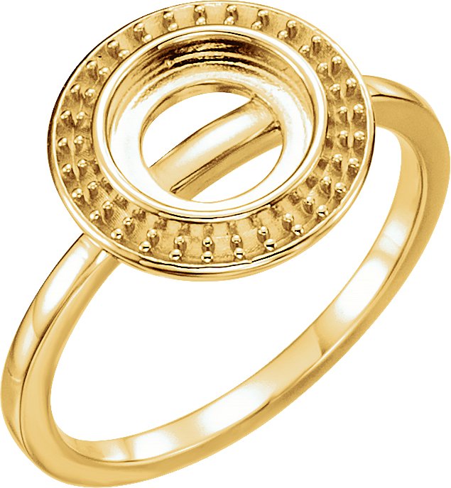 Halo-Style Cabochon Ring