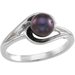 Solitaire Pearl Ring