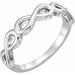 Sterling Silver Stackable Infinity-Inspired Ring