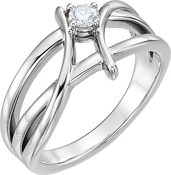 Diamond Freeform Ring alebo neosadený