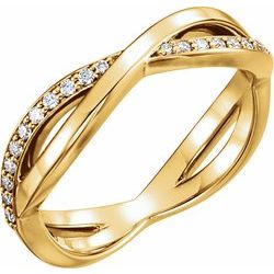 Diamond Infinity Ring alebo neosadený