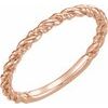 14K Rose Stackable Rope Ring Ref. 12313137