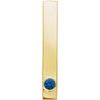 14K Yellow Blue Sapphire Family Engravable Bar Slide Pendant Ref. 16233280