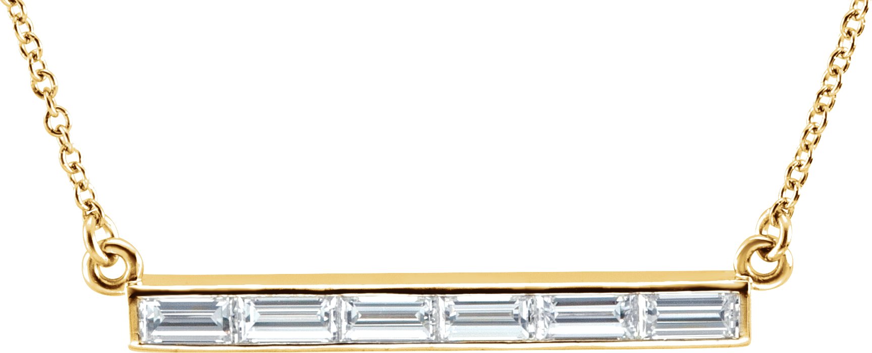 Baguette Bar Necklace or Center