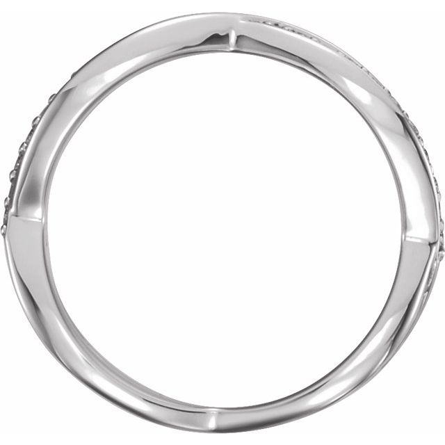 14K White 1/5 CTW  Diamond Infinity-Inspired Ring