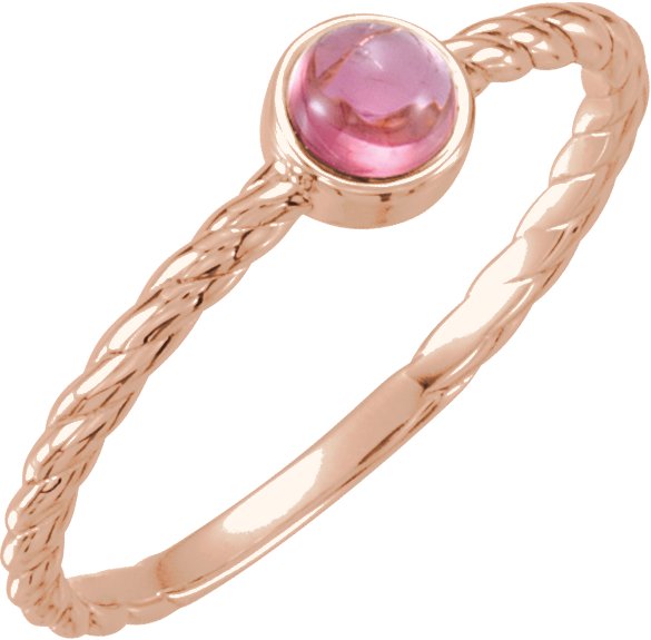 14K Rose Pink Tourmaline Ring Ref 12232680