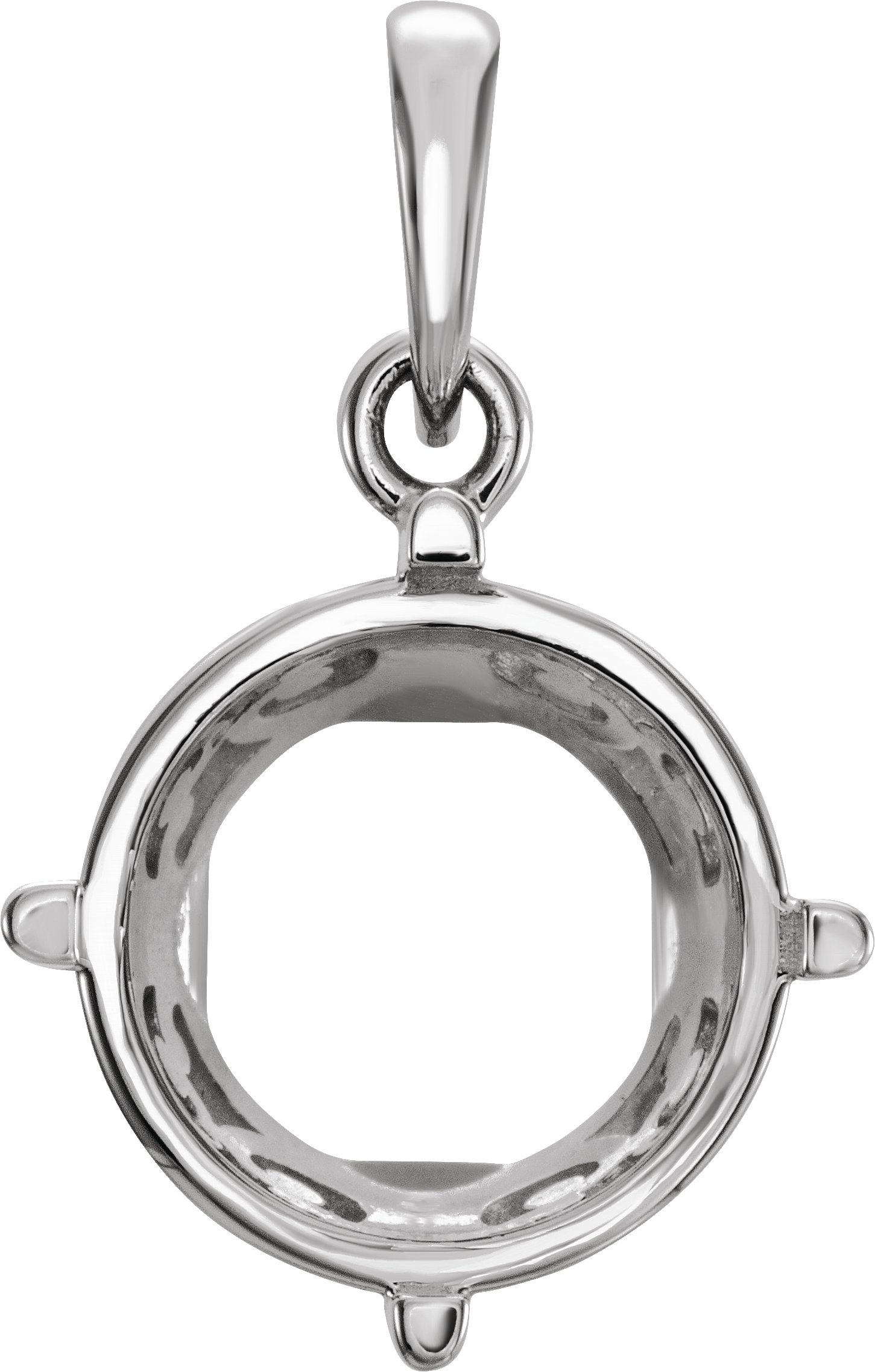 Round 4-Prong Pendant