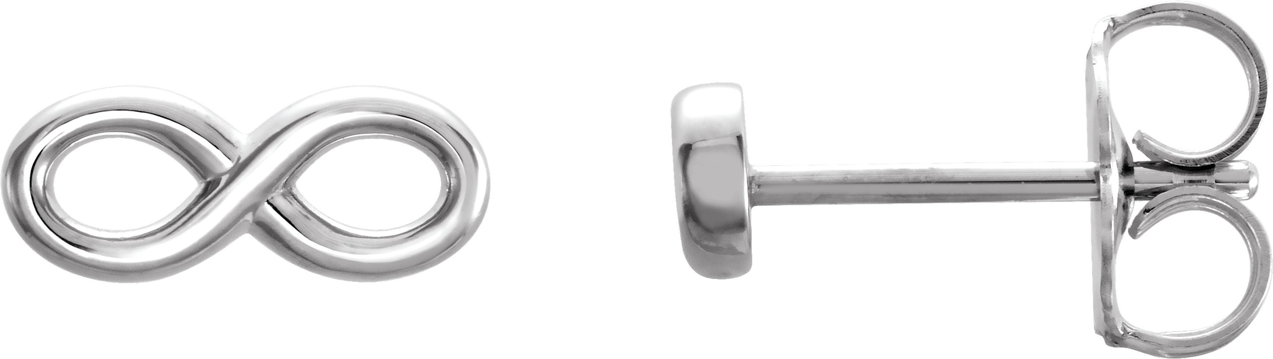 Sterling Silver Infinity-Inspired Earrings
