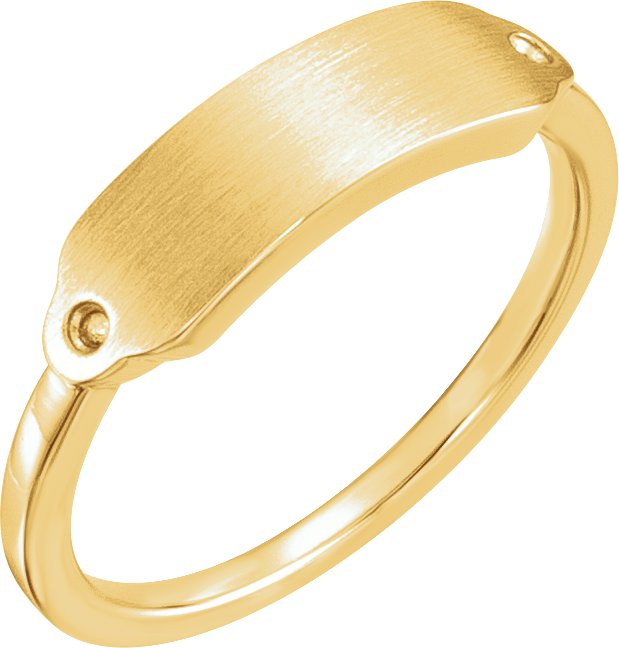 Rectangle Signet Ring