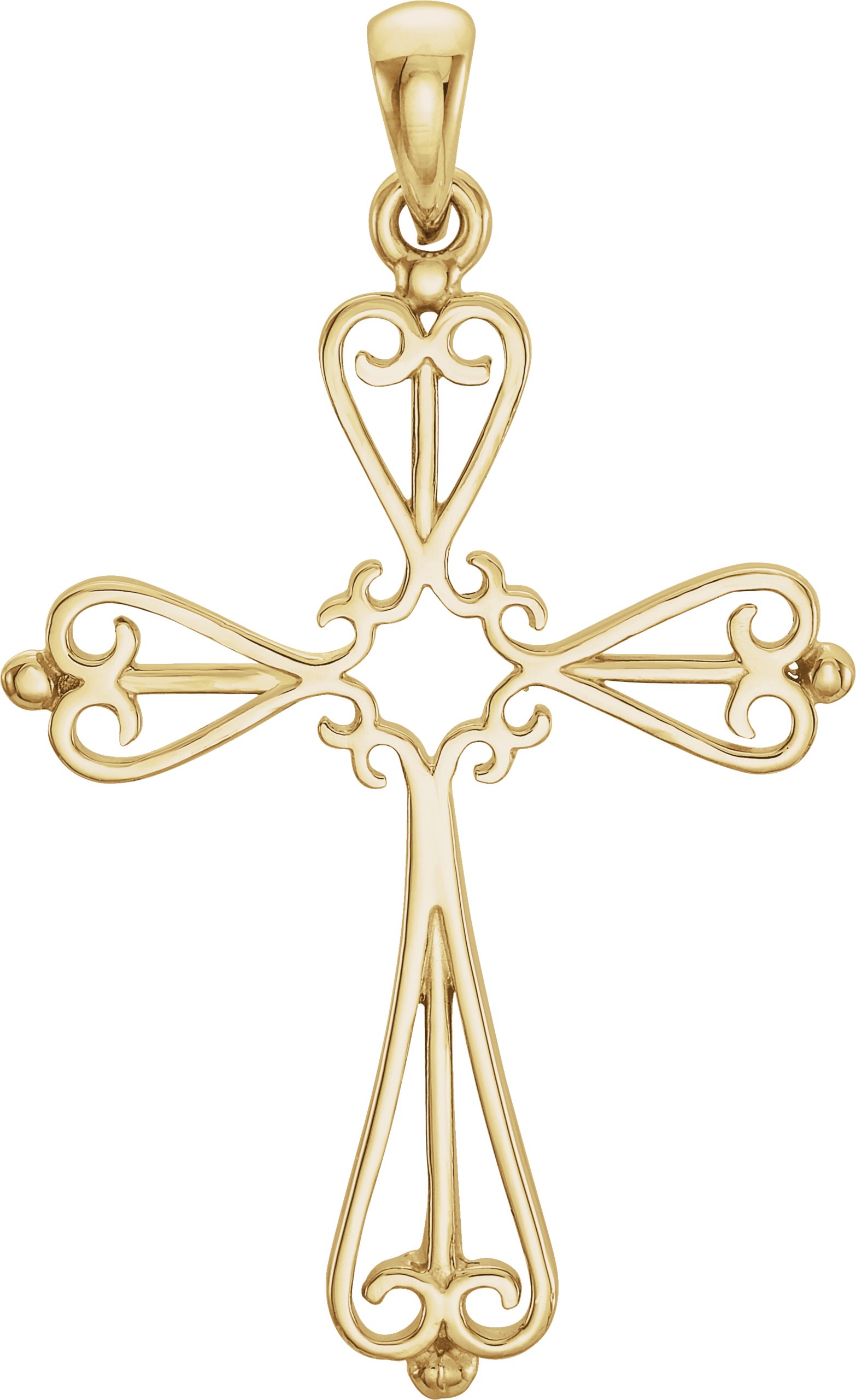 Sculptural Cross Pendant