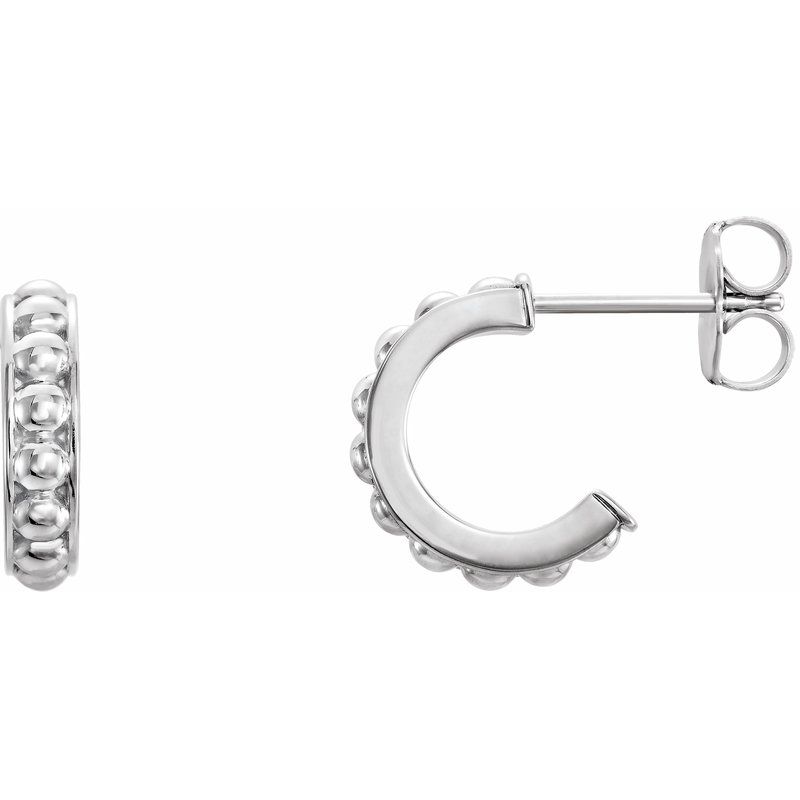 Beaded Hoop Earrings