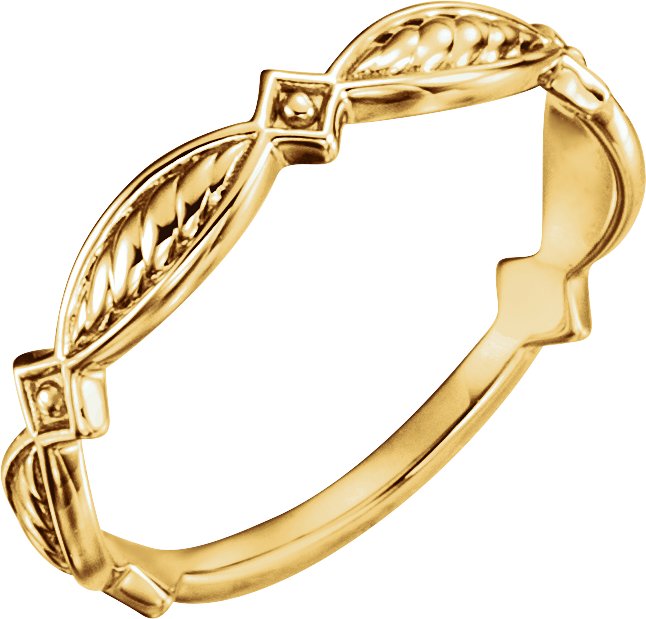 14K Yellow Stackable Ring