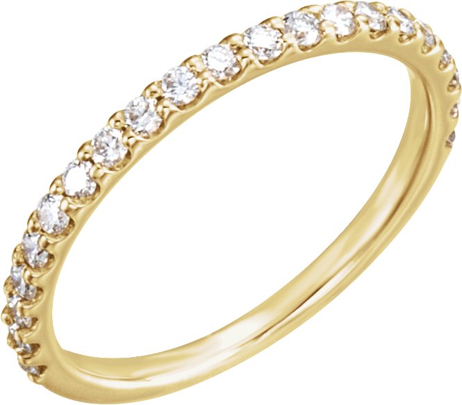 14K Yellow 3/8 CTW Diamond Band