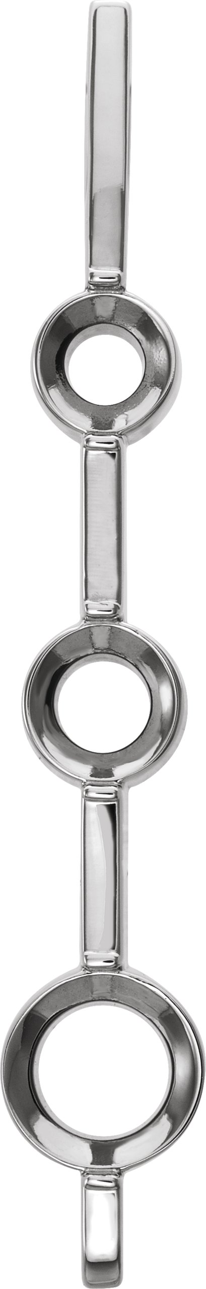 Three-Stone Bar Slide Pendant