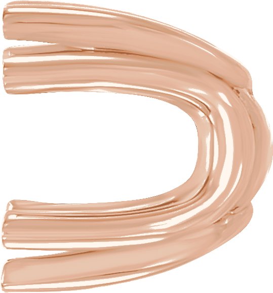 Square U-Prong Earring Setting