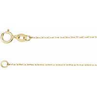 14K Yellow .75 mm Solid Rope 16