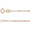 14K Rose 1.9 mm Beaded Curb 16 inch Chain Ref 10946086