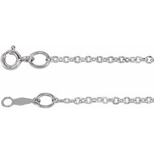 Sterling Silver 1.75 mm Cable 18" Chain

