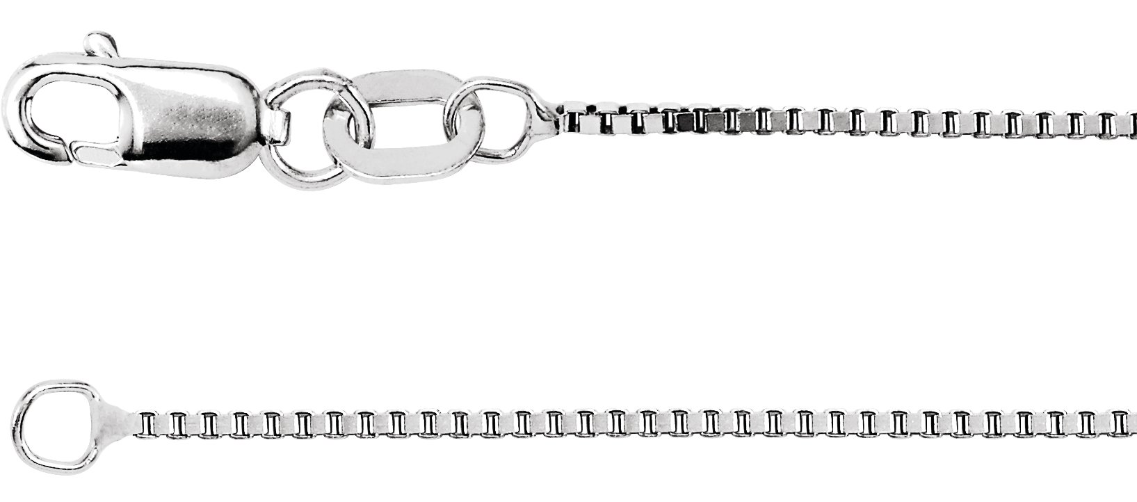 .75mm Box Chain with Lobster Clasp 20 inch Ref 483525