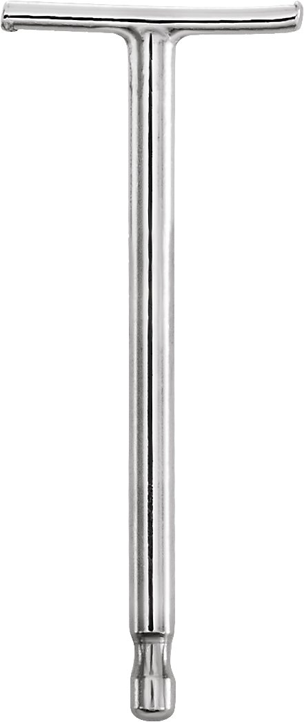 .03"x0.437" T-Bar Friction Earring Post