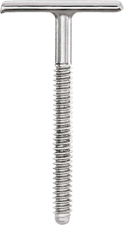 .032"x.375" T-Bar Threaded Earring Post