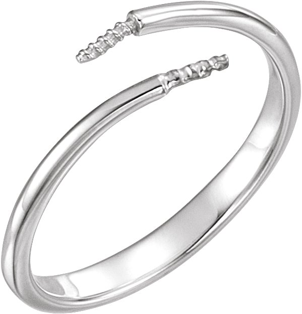 Two-Stone Pearl Bypass Ring
