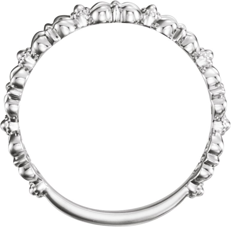 Sterling Silver Stackable Bead Ring
