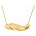 14K Yellow Feather 16-18