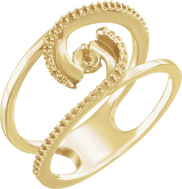 Pearl Negative Space Ring