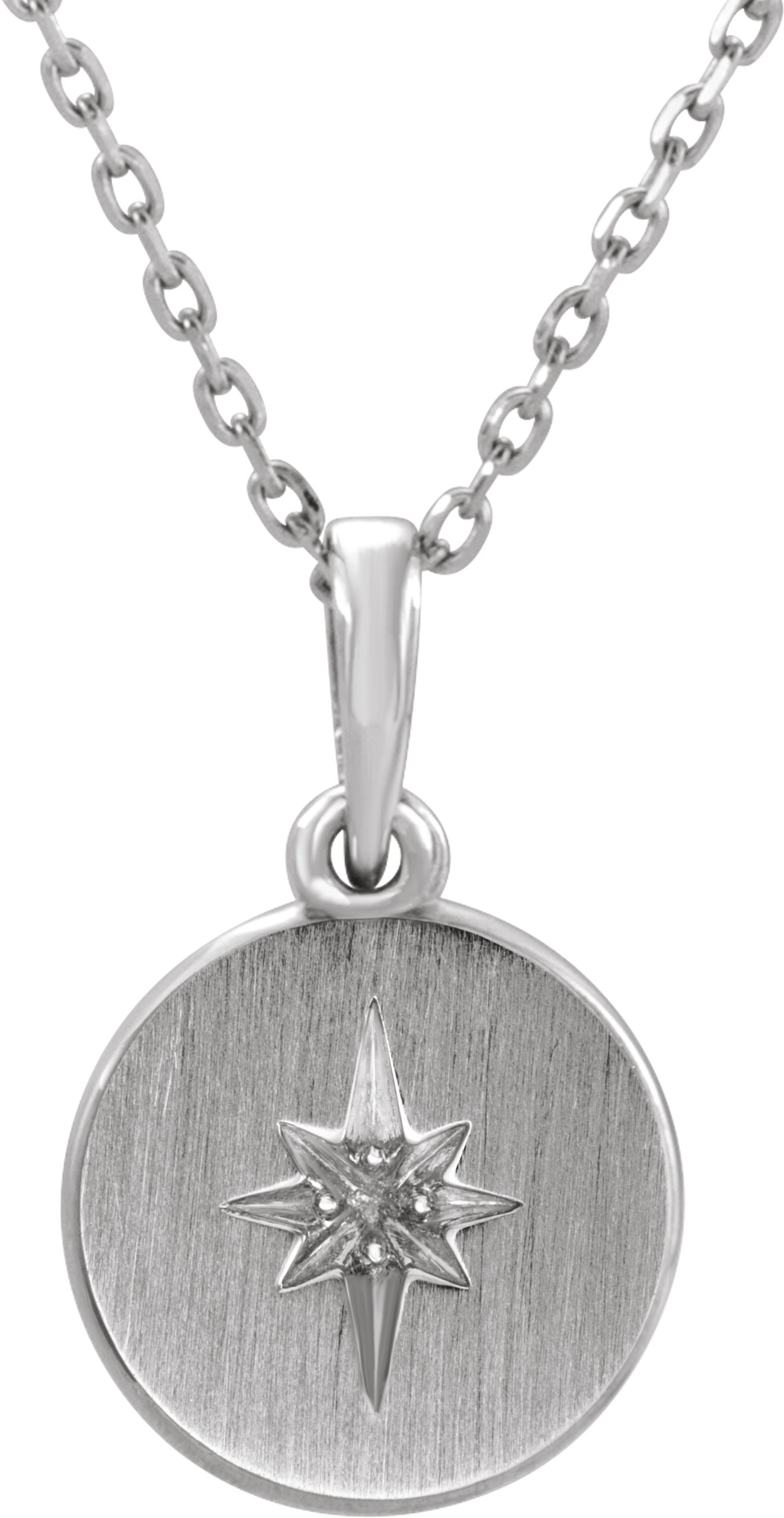 14K White Starburst 16-18