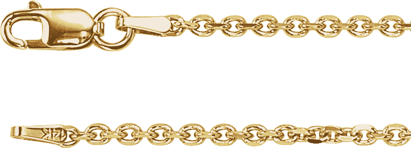 Diamond-Cut Cable Chain