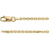 14K Yellow 1.75 mm Diamond-Cut Cable 7