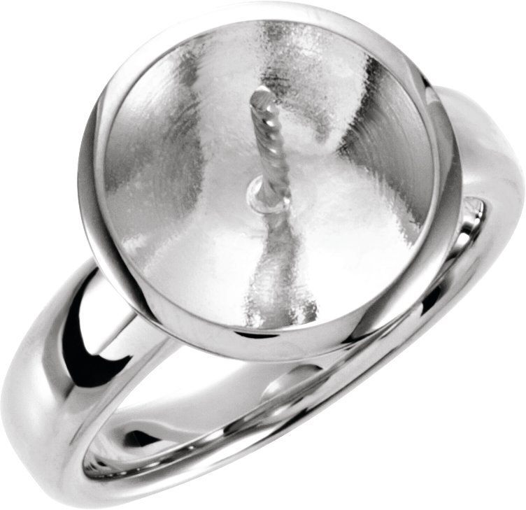 Solitaire Pearl Ring