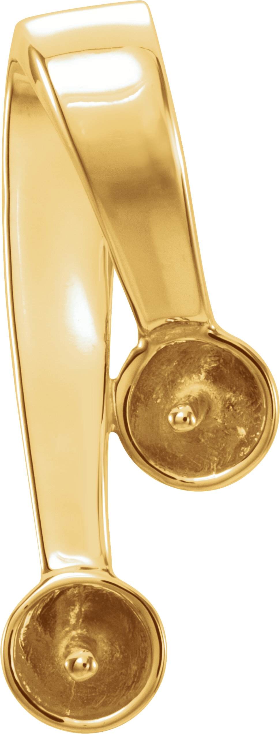 Two-Stone Pearl Slide Pendant