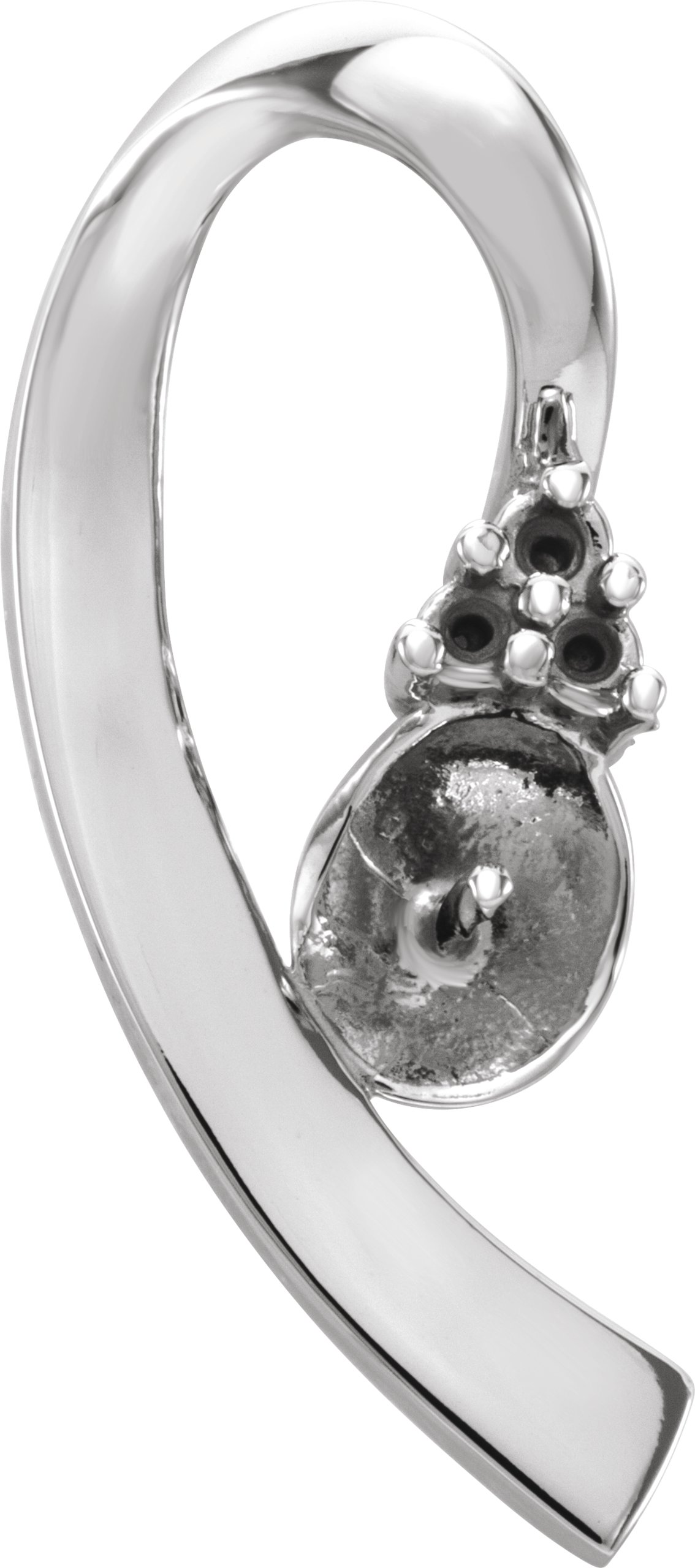 Freeform Pearl Slide Pendant