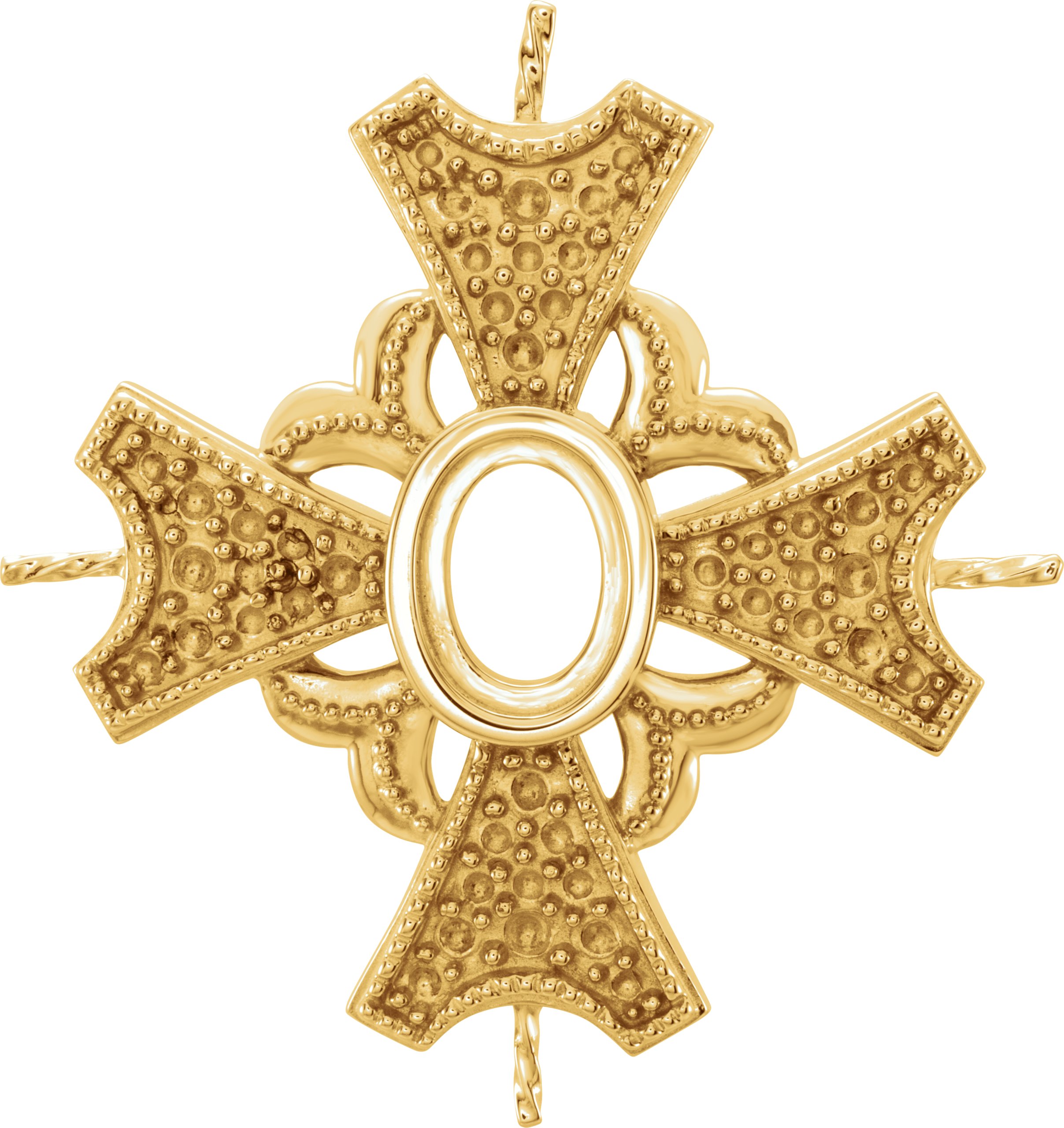 Vintage-Inspired Pearl Cross Pendant