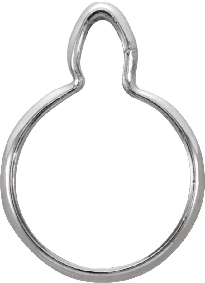 Round Cinch Bezel Dangle